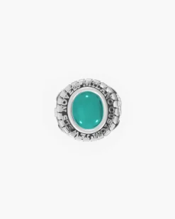 ANELLO CELEBRATIVO OVALE PERSONALIZZABILE IN ARGENTO