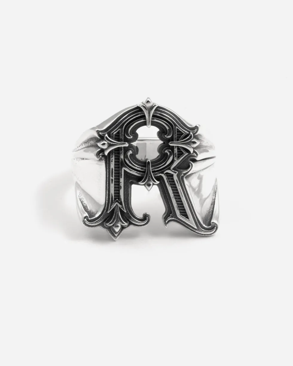 ANELLO CHEVALIER LETTERA ALFABETO RAE PRIMO X NOVE25