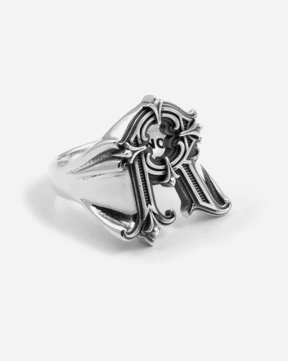ANELLO CHEVALIER LETTERA ALFABETO RAE PRIMO X NOVE25