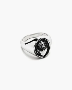 ANELLO CHEVALIER OVALE CUORE SACRO