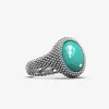 ANELLO CHEVALIER OVALE PUNTINATO CON PIETRA PERSONALIZZABILE