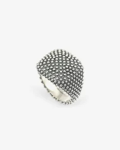 ANELLO CHEVALIER QUADRATO PUNTINATO DA MIGNOLO