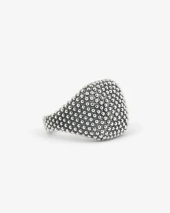 ANELLO CHEVALIER QUADRATO PUNTINATO DA MIGNOLO