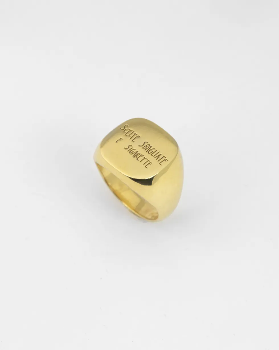 ANELLO CHEVALIER QUADRATO SMUSSATO CSC