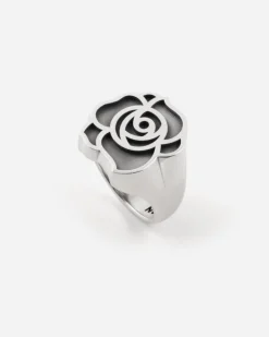 ANELLO CHEVALIER ROSA EROX IN ARGENTO