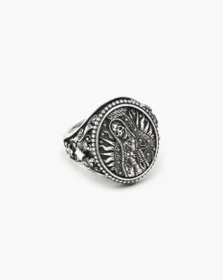 ANELLO CHEVALIER SANTA MUERTE IN ARGENTO