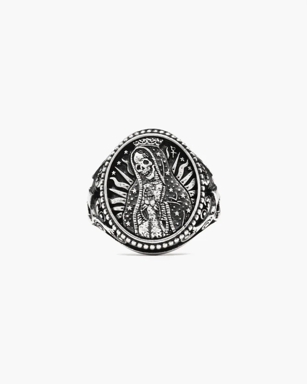 ANELLO CHEVALIER SANTA MUERTE IN ARGENTO