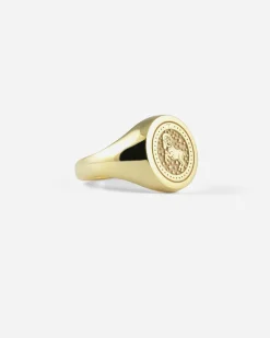 ANELLO CHEVALIER TONDO IN ORO