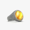 ANELLO CHEVALIER TONDO PUNTINATO CON PIETRA PERSONALIZZABILE