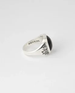 ANELLO CHEVALIER VISION OF SUPER CON PIETRA NERA