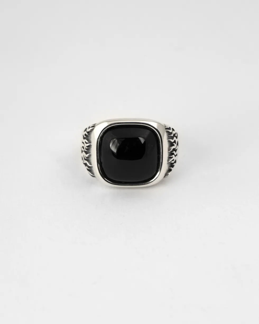 ANELLO CHEVALIER VISION OF SUPER CON PIETRA NERA