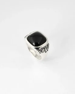 ANELLO CHEVALIER VISION OF SUPER CON PIETRA NERA