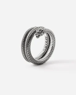 ANELLO DRAGONE CINESE IN ARGENTO