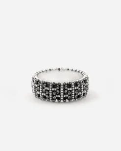 ANELLO FASCIA GOTICA ENLACE IN ARGENTO