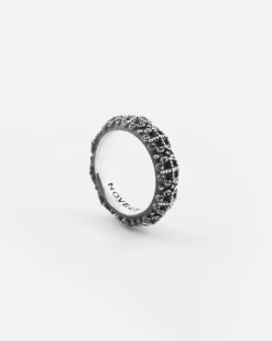 ANELLO FEDE GOTICA PROMESA IN ARGENTO