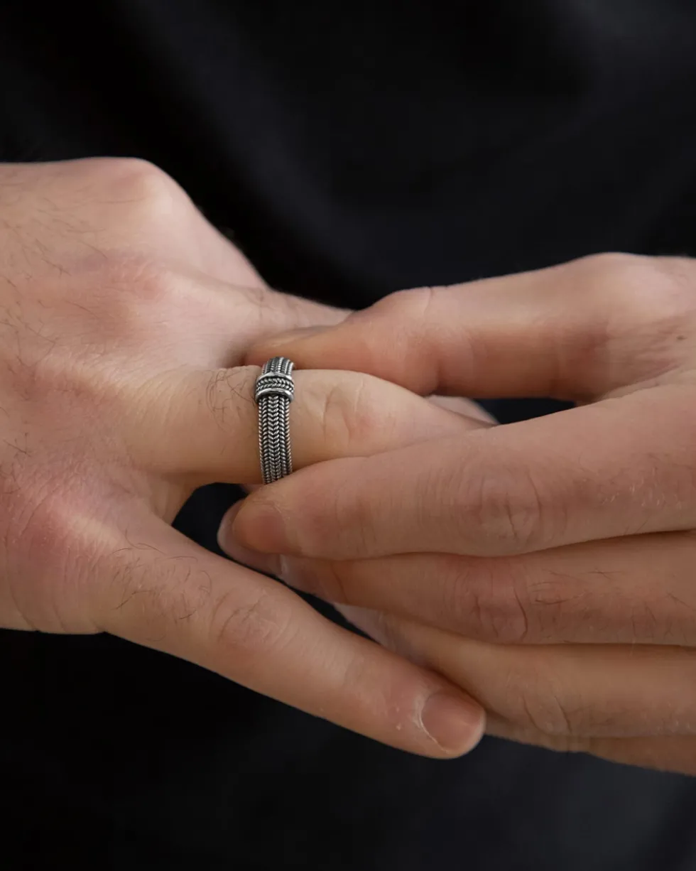 ANELLO FEDE MAGNA GRECIA IN ARGENTO