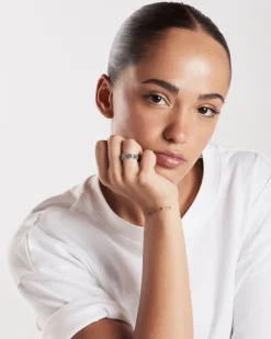 ANELLO FEDE MODULI GOTICI REAL IN ARGENTO