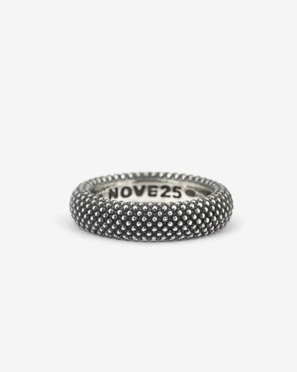 ANELLO FEDE PUNTINATA IN ARGENTO