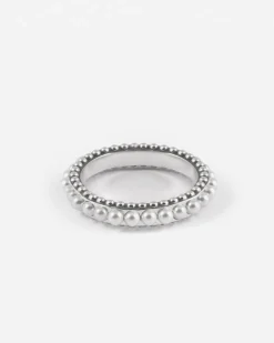 ANELLO FEDINA PUNTINATA SEA GIFT IN ARGENTO CON PERLE
