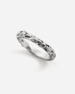 ANELLO FEDINA SOTTILE MATERIC IN ARGENTO