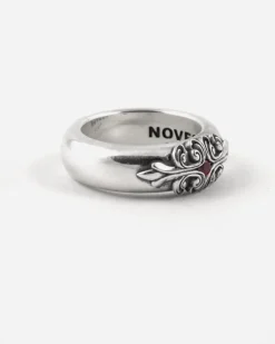 ANELLO FEDONA FAMILIA CON PIETRA ROSSA