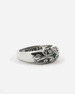 ANELLO FEDONA GOTICA SOLEDAD IN ARGENTO CON PIETRA VERDE