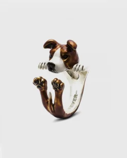 ANELLO HUG AMERICAN STAFFORDSHIRE SMALTATO