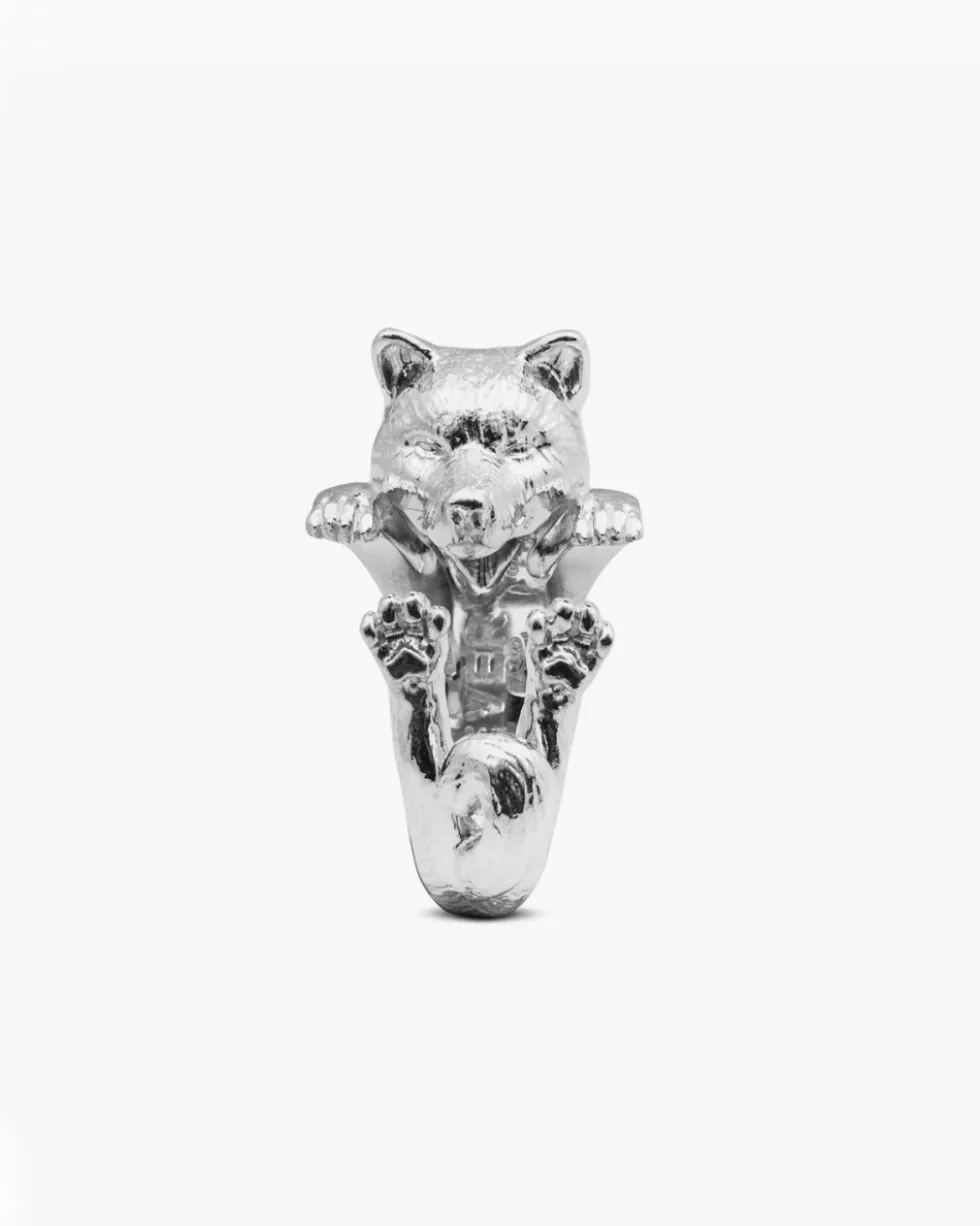 ANELLO HUG CANE AKITA INU IN ARGENTO