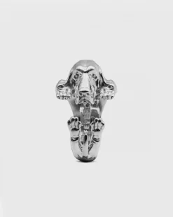 ANELLO HUG CANE BASSET HOUND IN ARGENTO