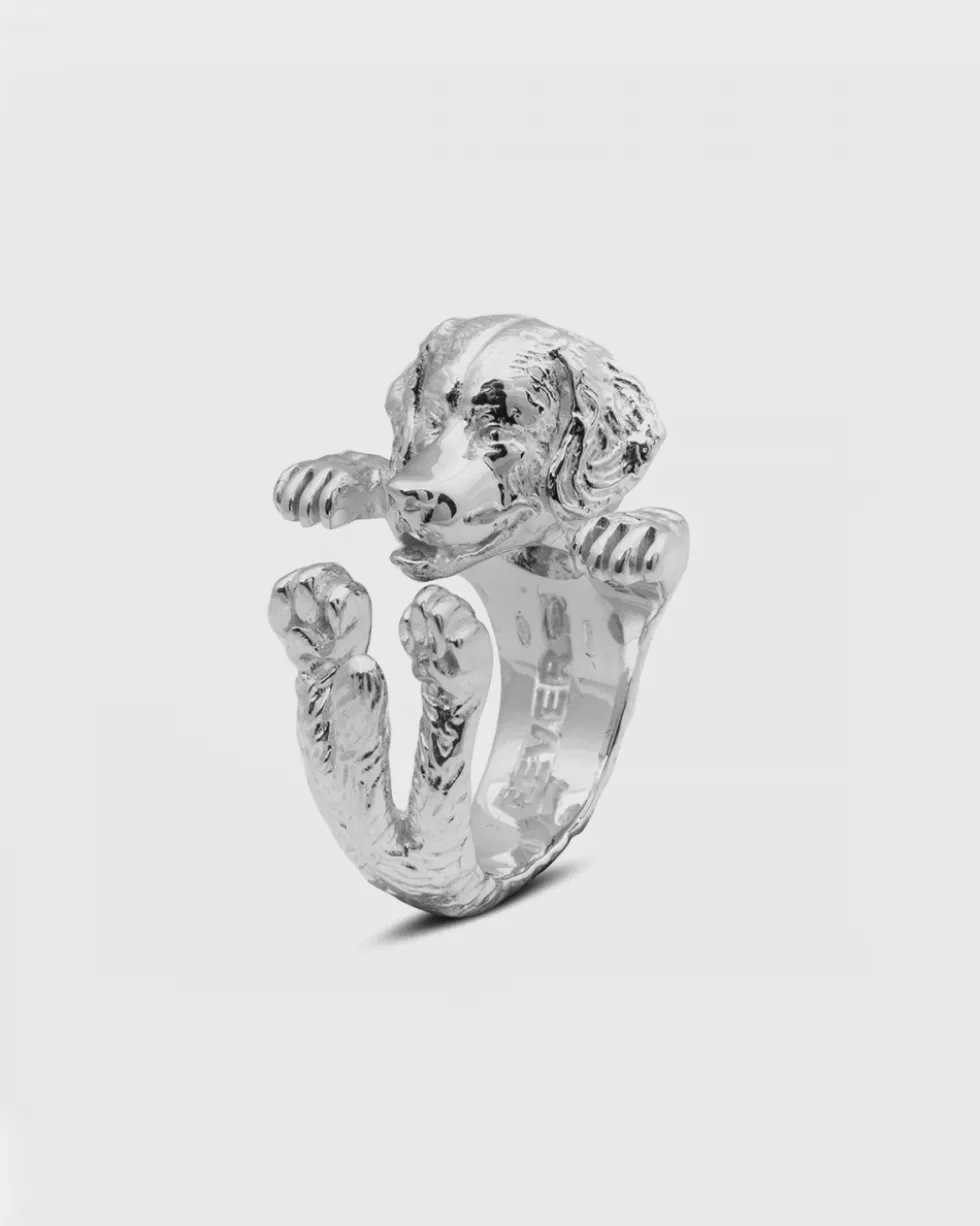 ANELLO HUG CANE BOVARO DEL BERNESE IN ARGENTO