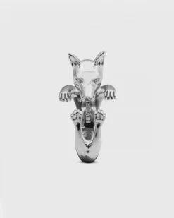 ANELLO HUG CANE PINSCHER IN ARGENTO