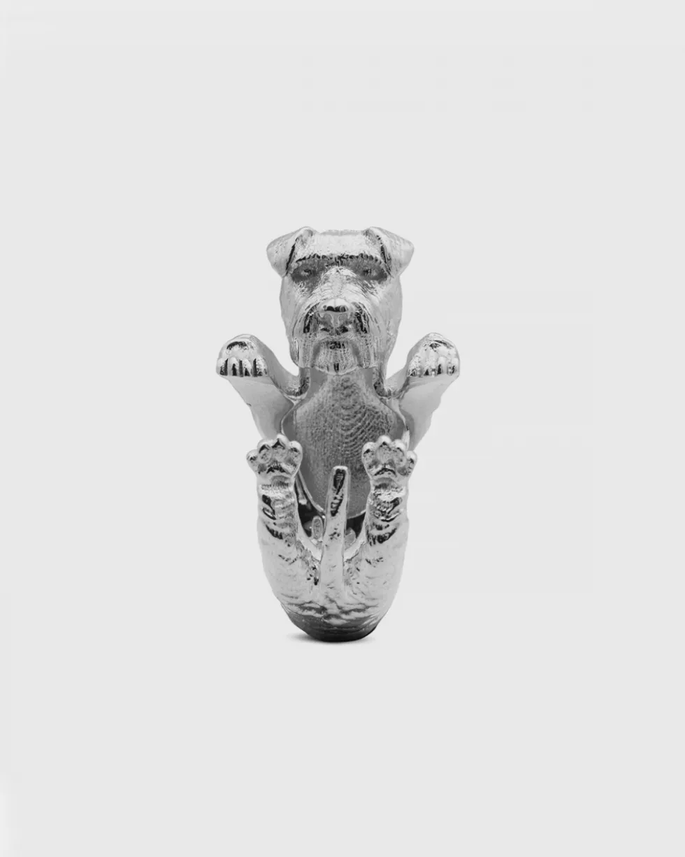 ANELLO HUG CANE SCHNAUZER IN ARGENTO