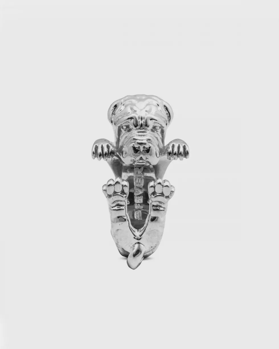 ANELLO HUG CANE SHAR PEI IN ARGENTO
