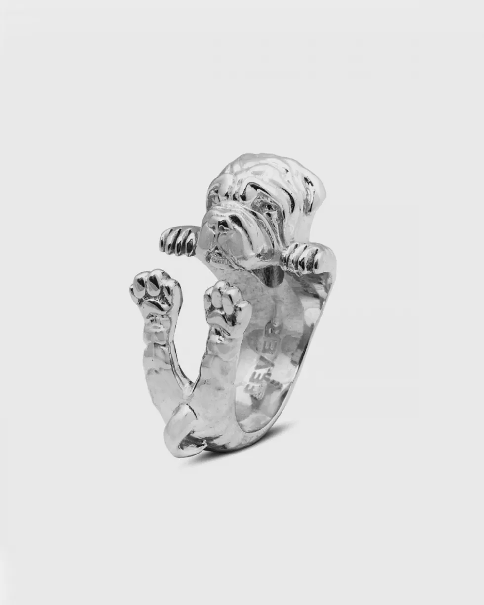 ANELLO HUG CANE SHAR PEI IN ARGENTO