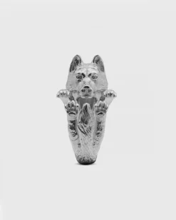 ANELLO HUG CANE SIBERIAN HUSKY IN ARGENTO