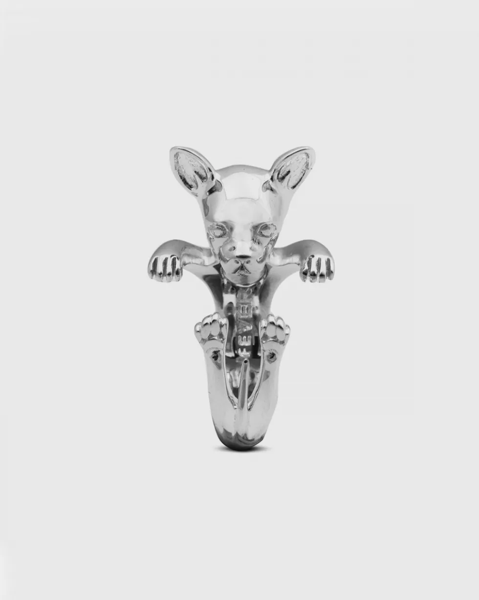 ANELLO HUG CHIHUAHUA IN ARGENTO