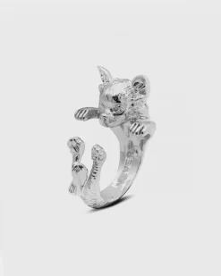 ANELLO HUG CHIHUAHUA PELO LUNGO IN ARGENTO
