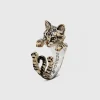 ANELLO HUG EUROPEO / SMALTO TIGRATO CAT FEVER