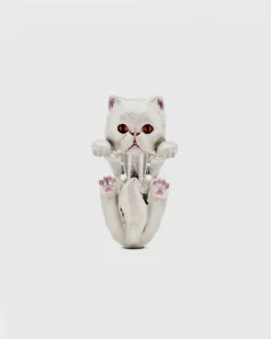 ANELLO HUG GATTO PERSIANO SMALTATO