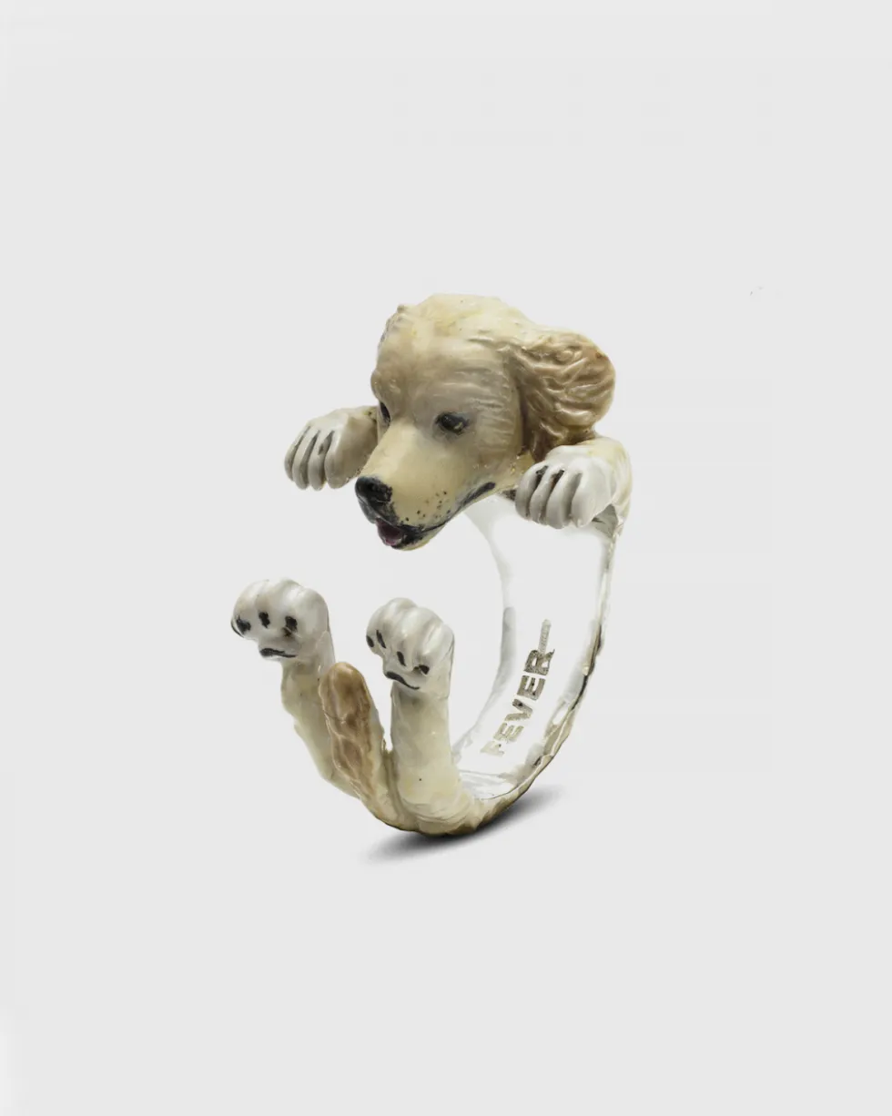 ANELLO HUG GOLDEN RETRIEVER SMALTATO