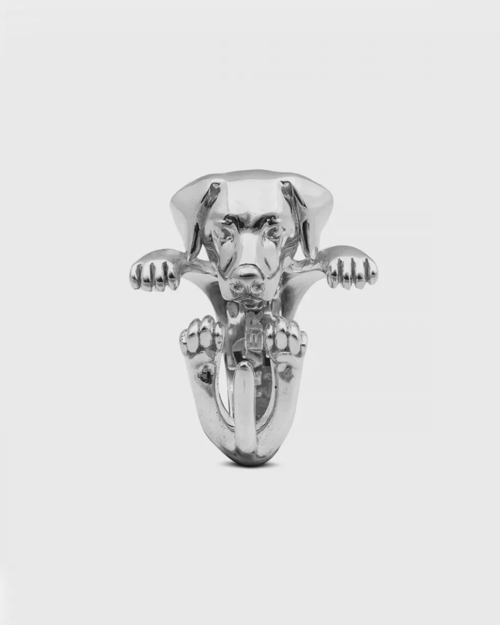 ANELLO HUG LABRADOR RETRIEVER / ARGENTO LUCIDO