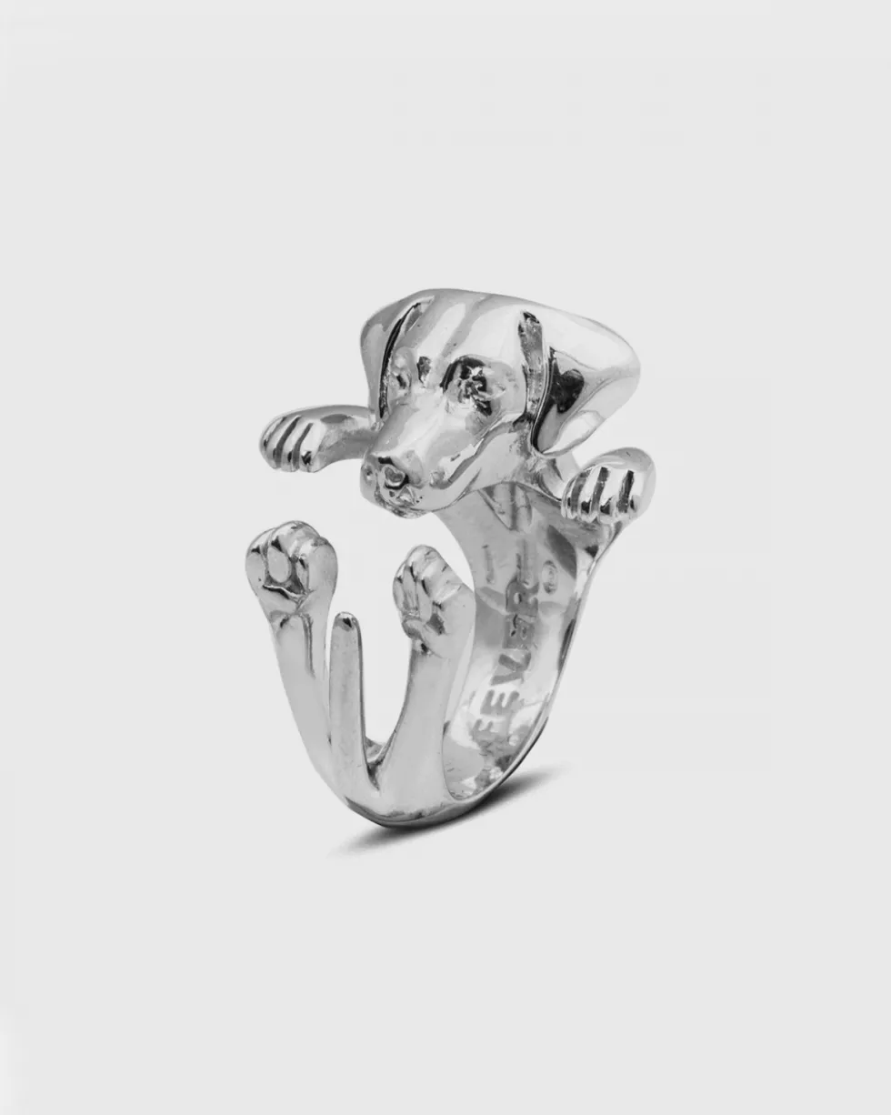 ANELLO HUG RHODESIAN RIDGEBACK IN ARGENTO