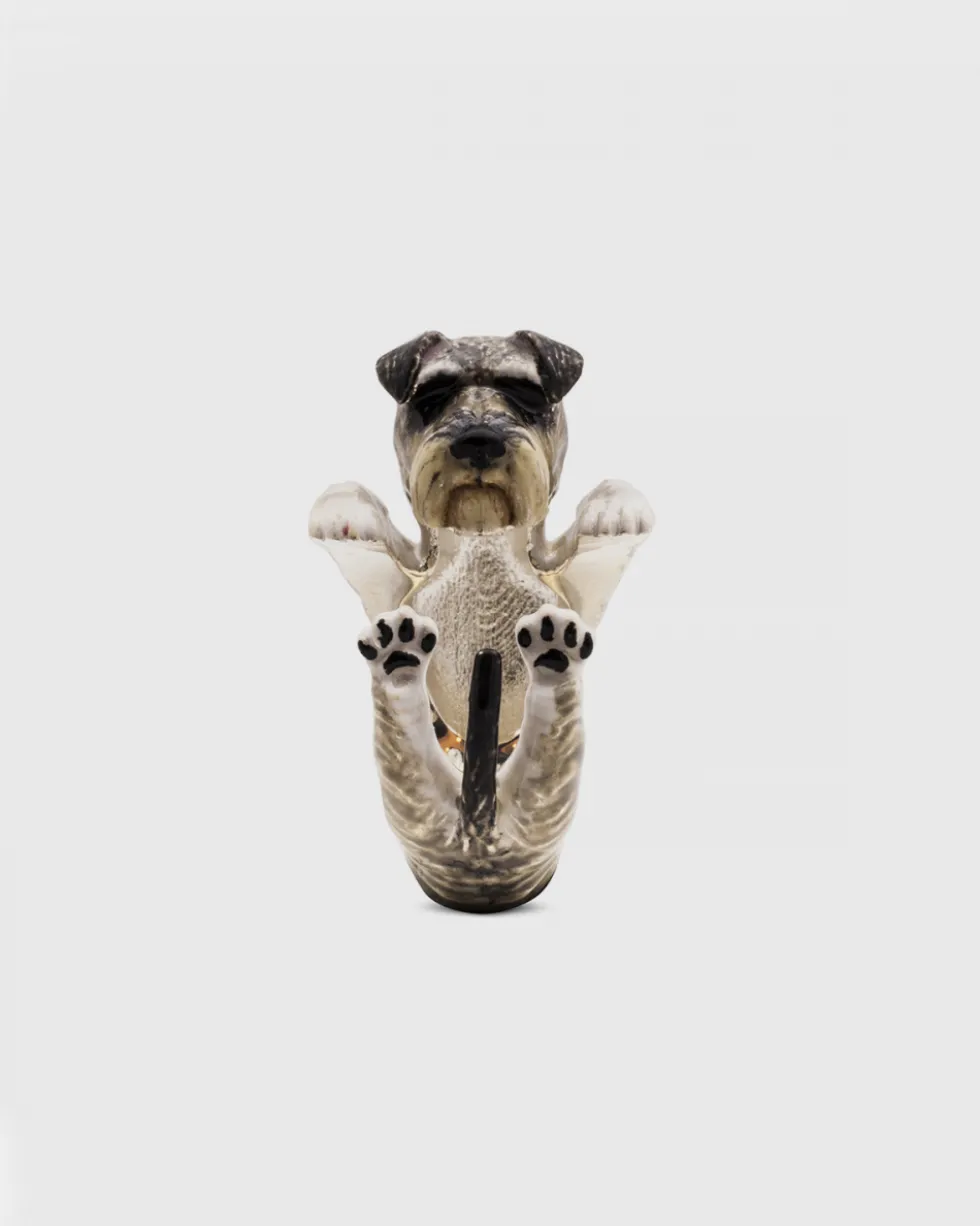 ANELLO HUG SCHNAUZER SMALTATO
