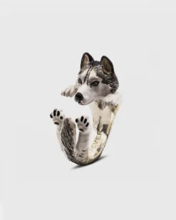 ANELLO HUG SIBERIAN HUSKY SMALTATO