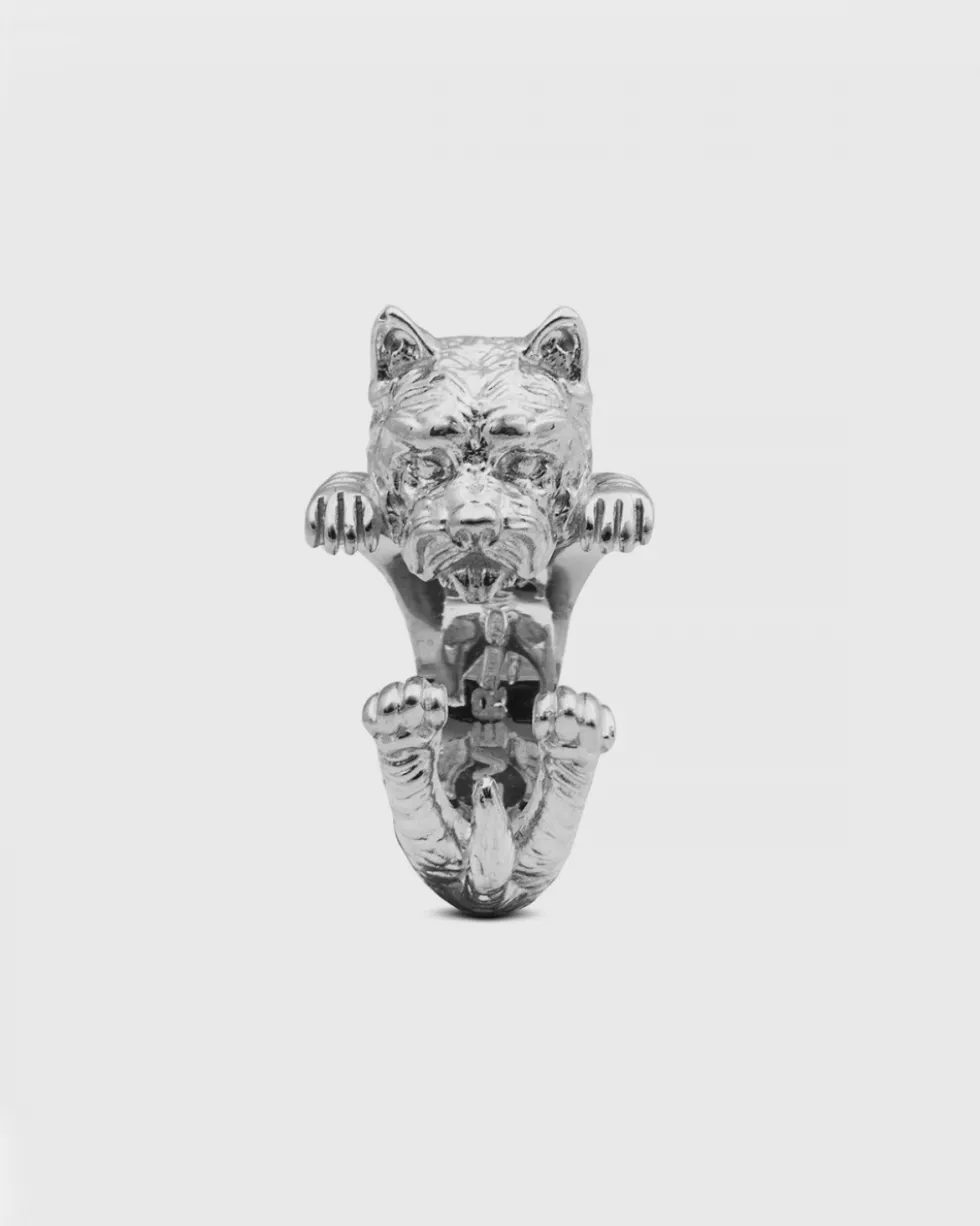 ANELLO HUG WEST HIGHLAND WHITE TERRIER IN ARGENTO