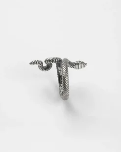 ANELLO SERPENTE CON PIETRA BLU