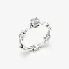 ANELLO SOLITARIO FILO SPINATO ARGENTO CON DIAMANTE