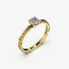 ANELLO SOLITARIO LYRICS ARGENTO CON DIAMANTE