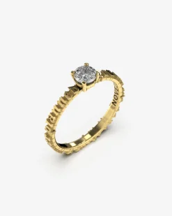 ANELLO SOLITARIO LYRICS ARGENTO CON DIAMANTE