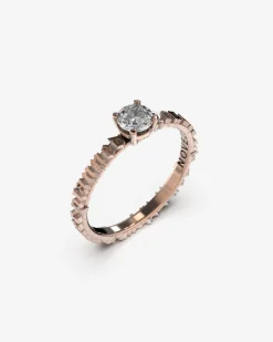 ANELLO SOLITARIO LYRICS ARGENTO CON DIAMANTE
